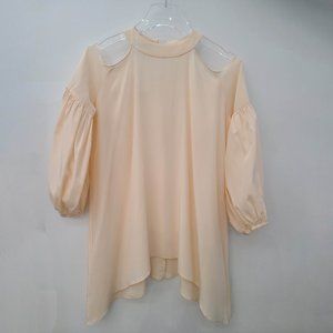 Peekaboo Blush Cold Shoulder Top Size 1